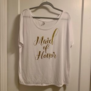 Bella Canvas Maid of Honor Slouch Fit T-Shirt